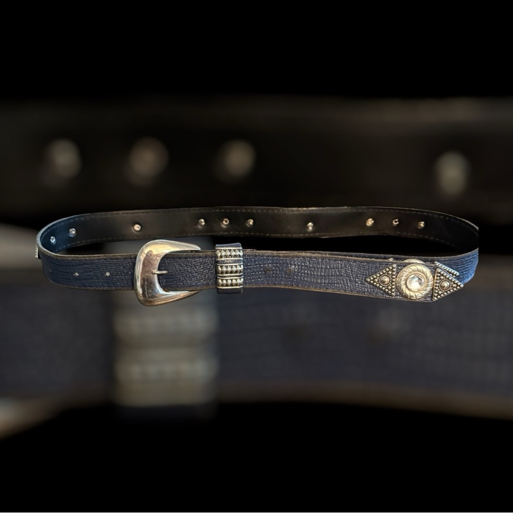 Source Unknown Blue and Black Women's Belt